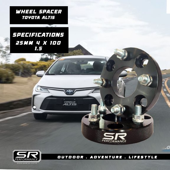 WHEEL SPACER TOYOTA ALTIS 4H X 25MM 1.5